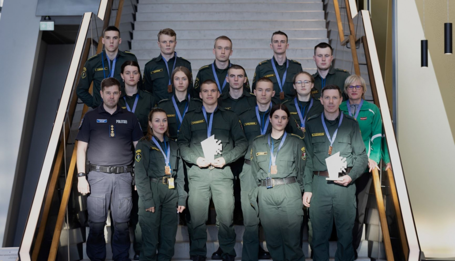 FOTO: Triju Baltijas valstu Robežsardzes mācību iestāžu robežsargu profesionālajās sporta sacensībās