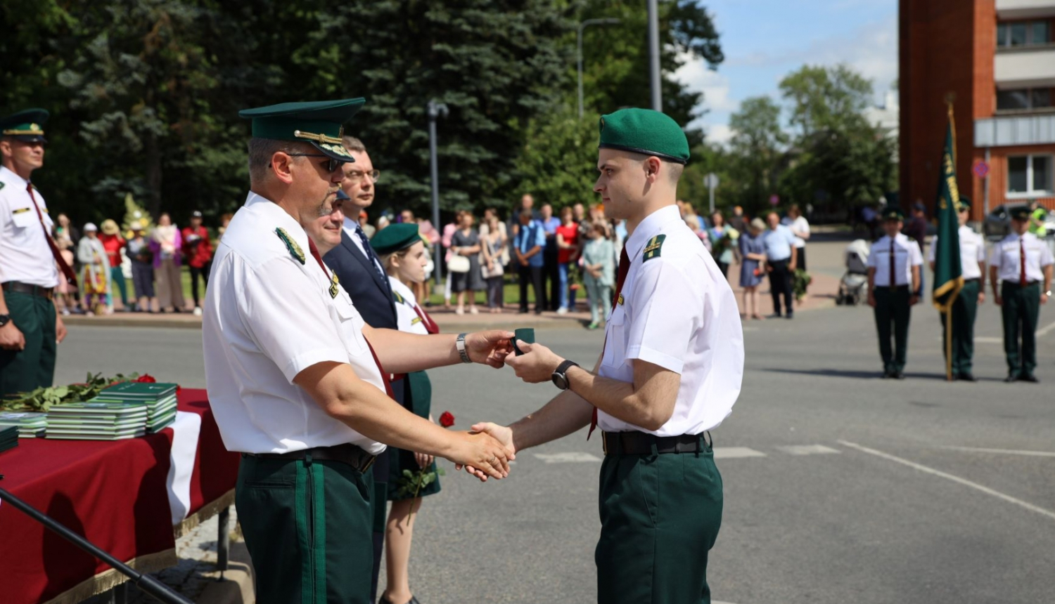 FOTO: Robežsargi izlaidumā
