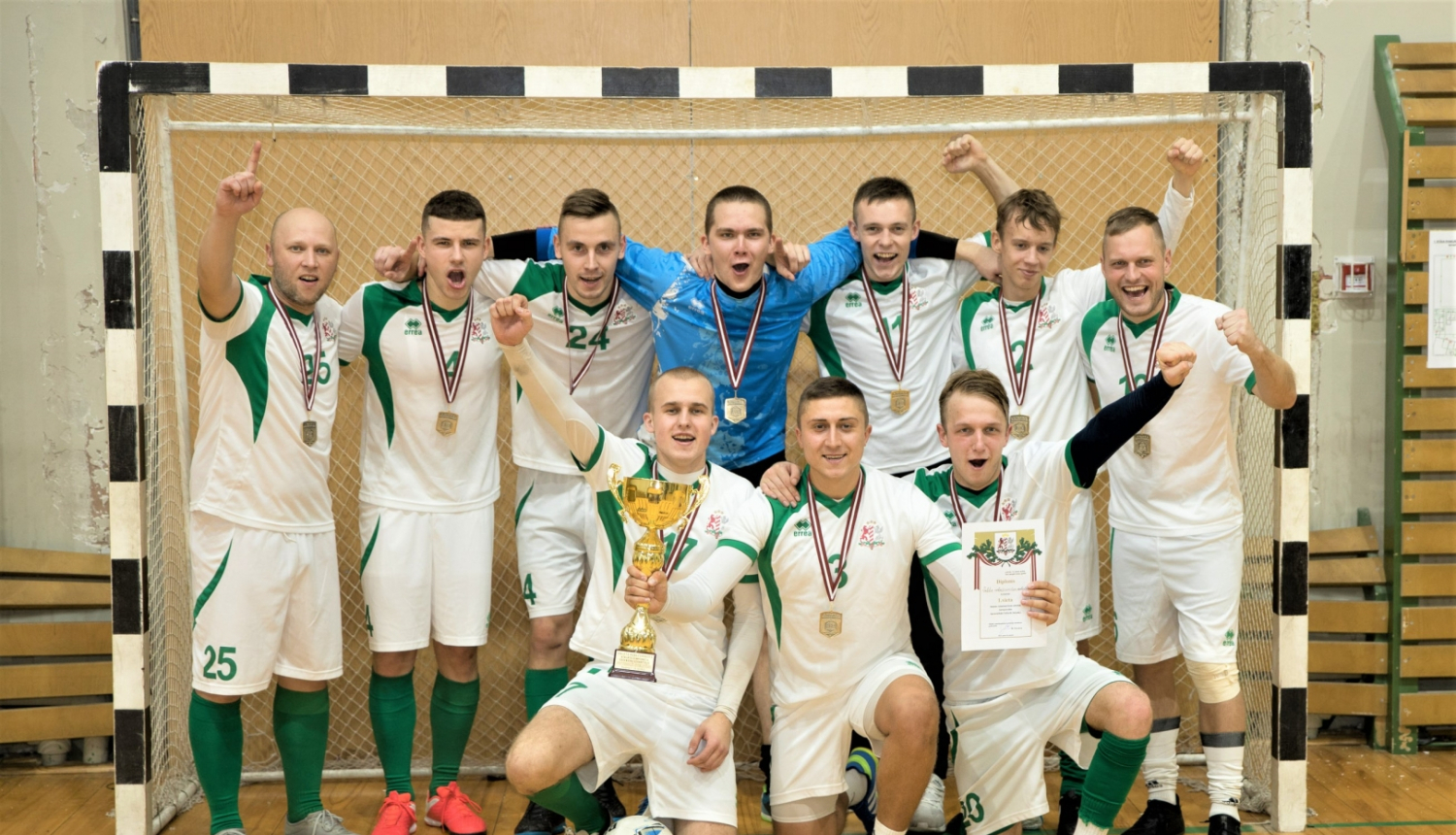 Valsts robežsardzes koledžas komanda uzvar Valsts robežsardzes telpu futbola sacensībās