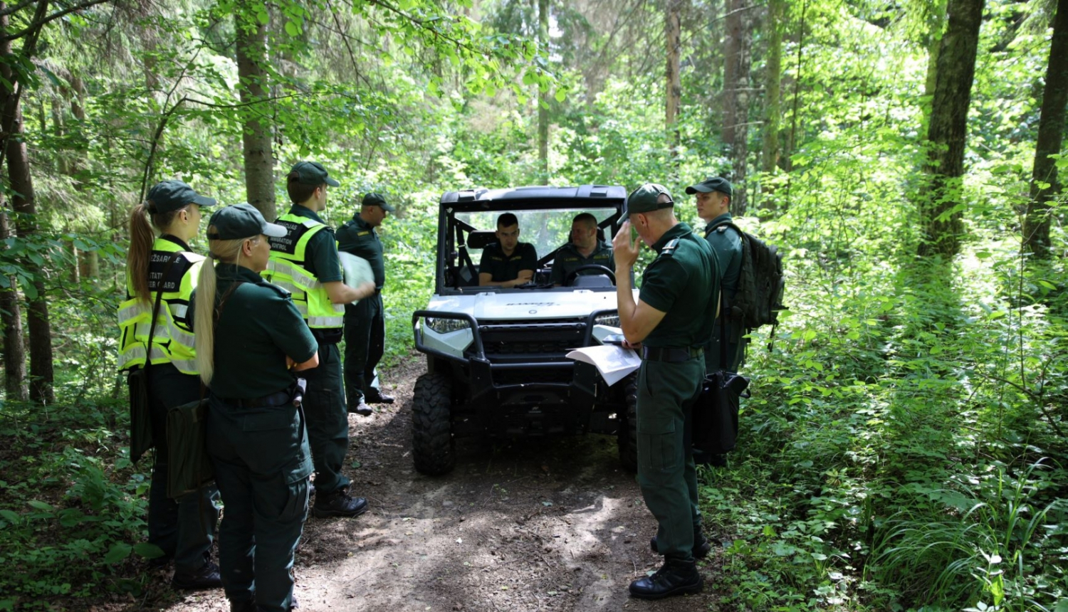 FOTO: Robežsargi piedalās mācībās