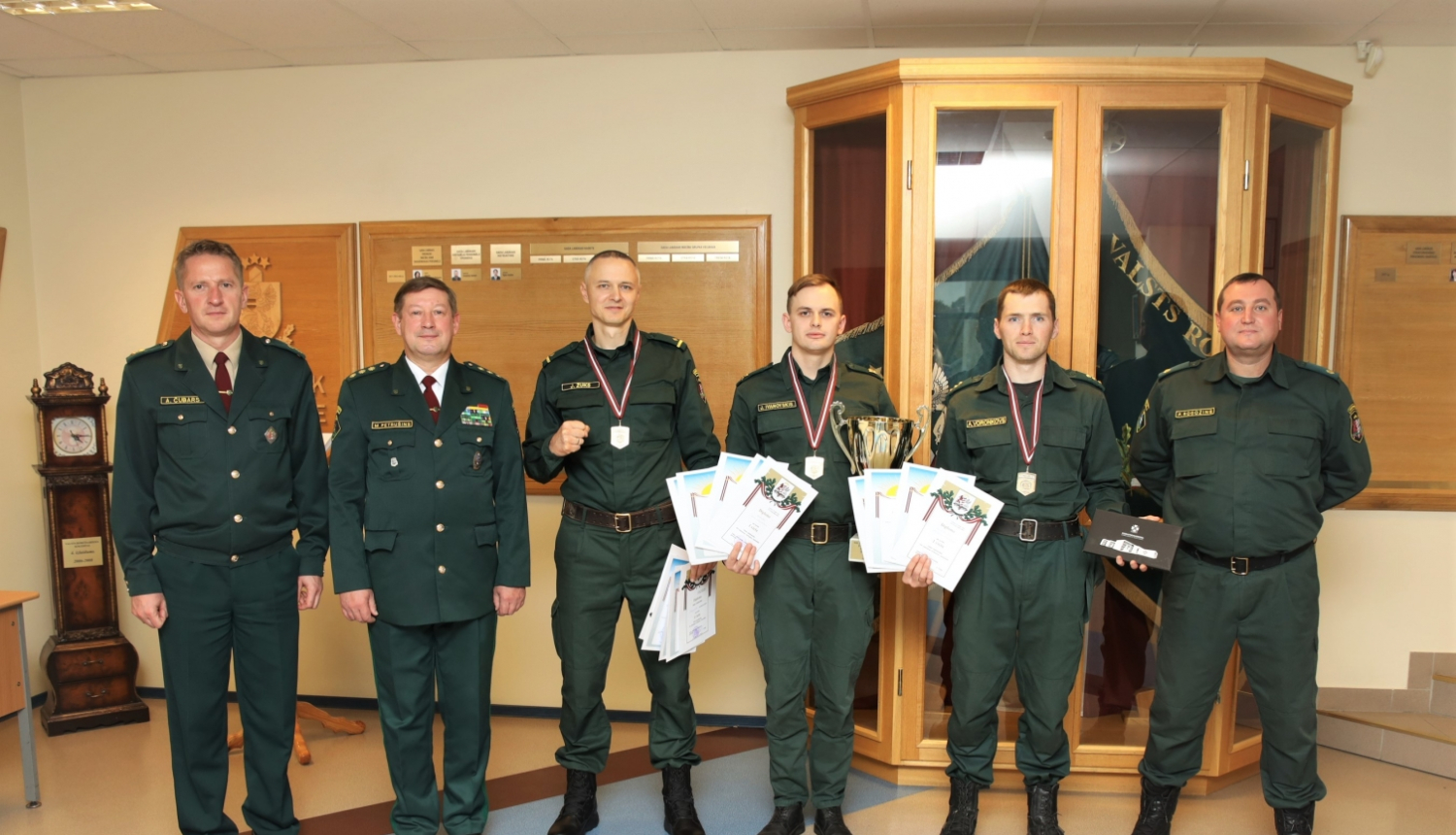 Valsts robežsardzes koledžā pulcējās robežsargi no visas Latvijas