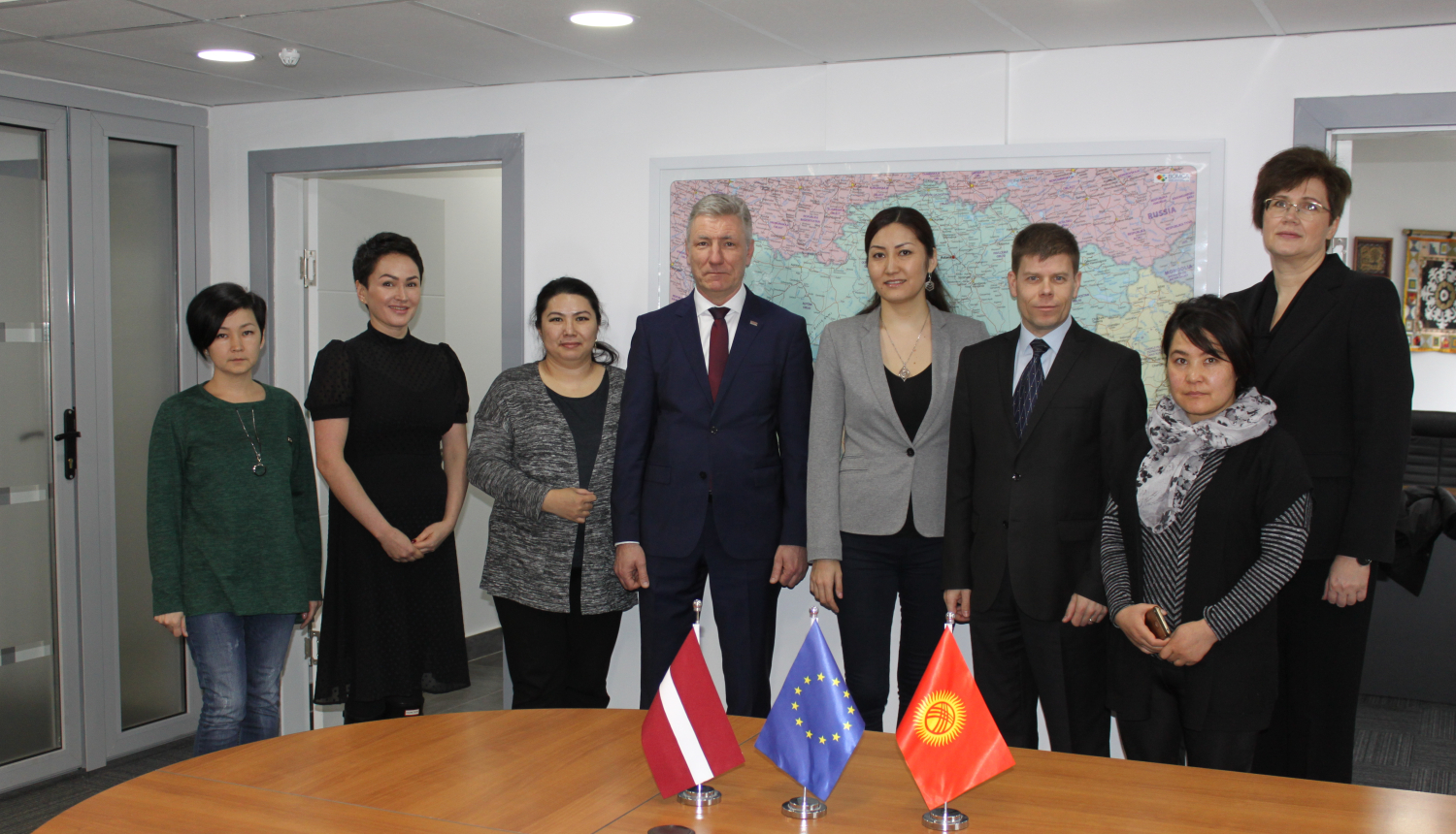 Foto: Valsts robežsardzes priekšnieks vizītē Kirgizstānā