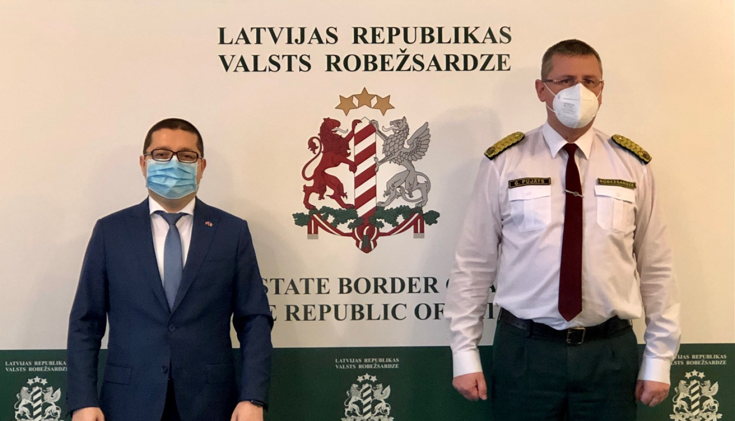 FOTO: VRS priekšnieks tiekas ar Moldovas Republikas ārkārtējo un pilnvaroto vēstnieku Latvijas Republikā