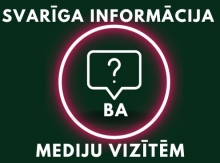 Svarīga informācija žurnālistiem