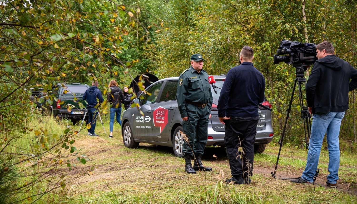 FOTO: Tiek sniegta intervija