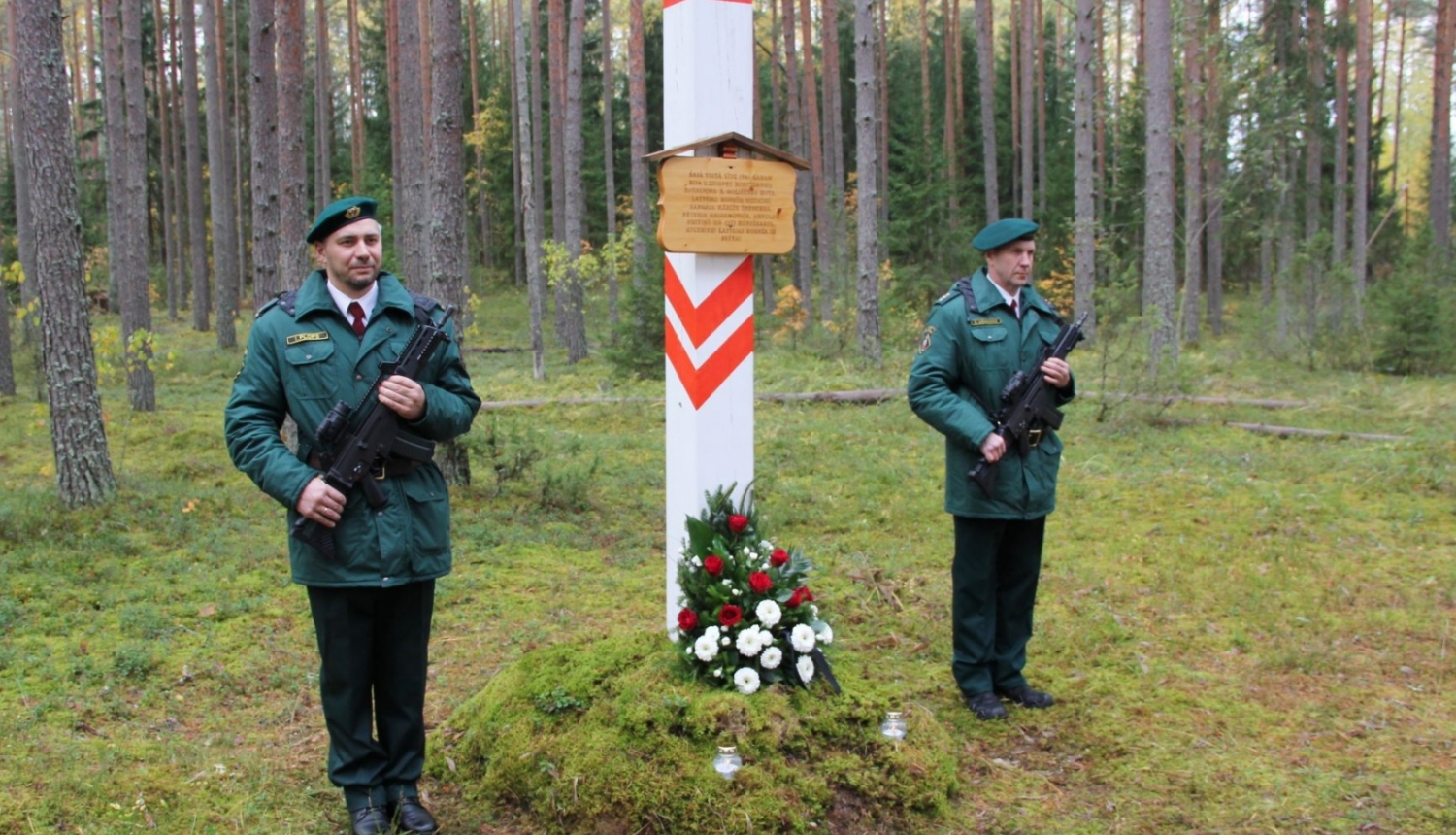 Norisinājās Robežsardzes sagrāves un represēto robežsargu piemiņai veltītie atceres pasākumi