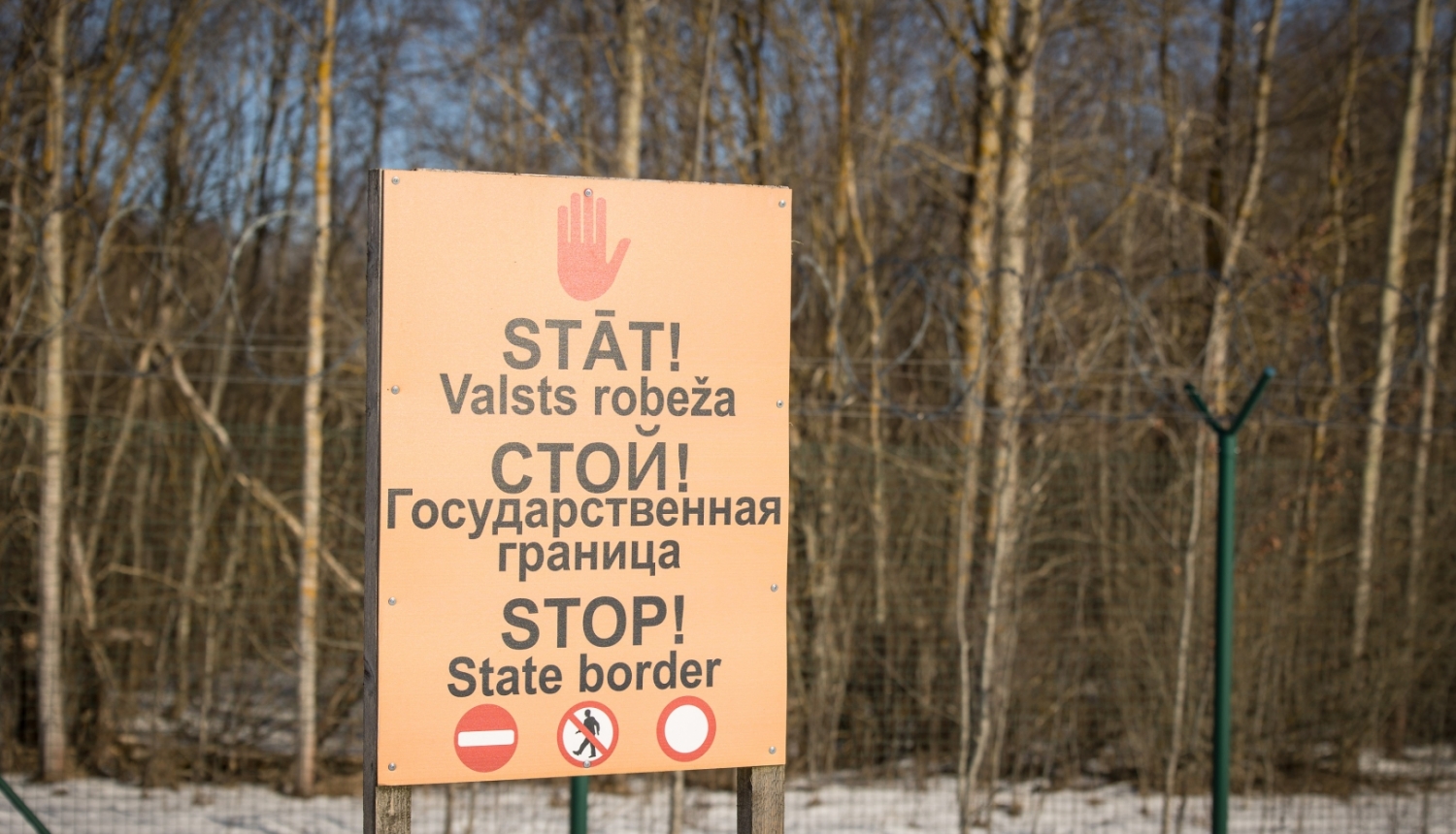 FOTO: Uzraksts robeža