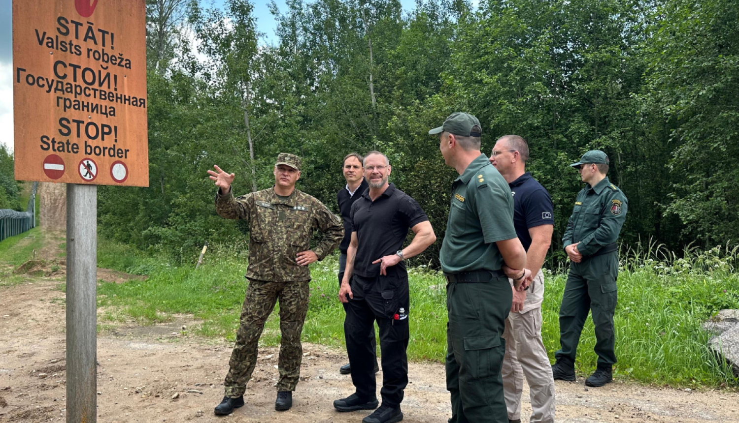 FRONTEX izpilddirektora vietnieks viesojas uz robežas 08.07.2025