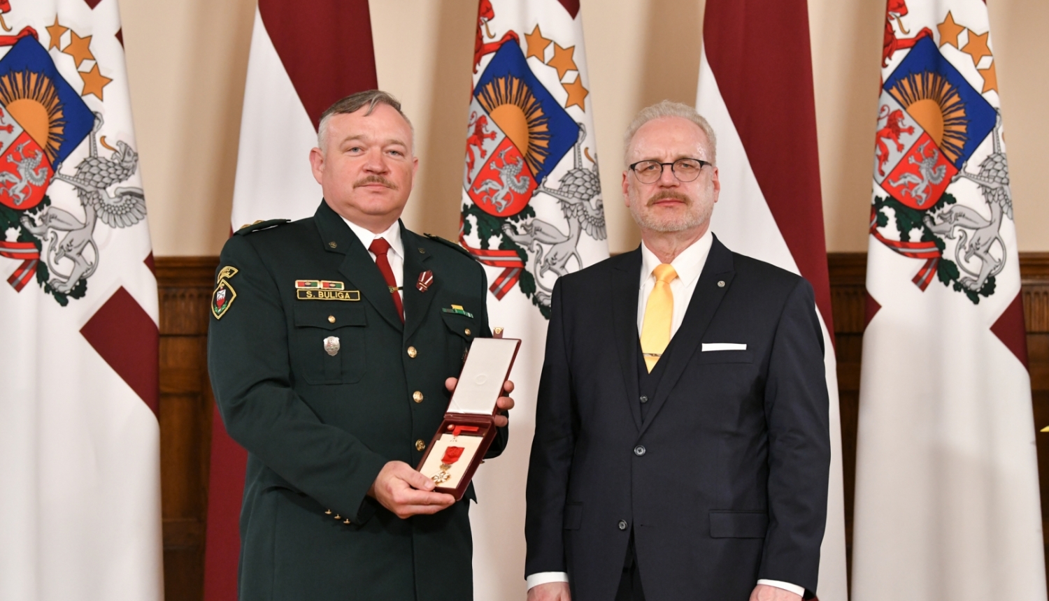 Robežsargi saņem valsts augstāko apbalvojumu