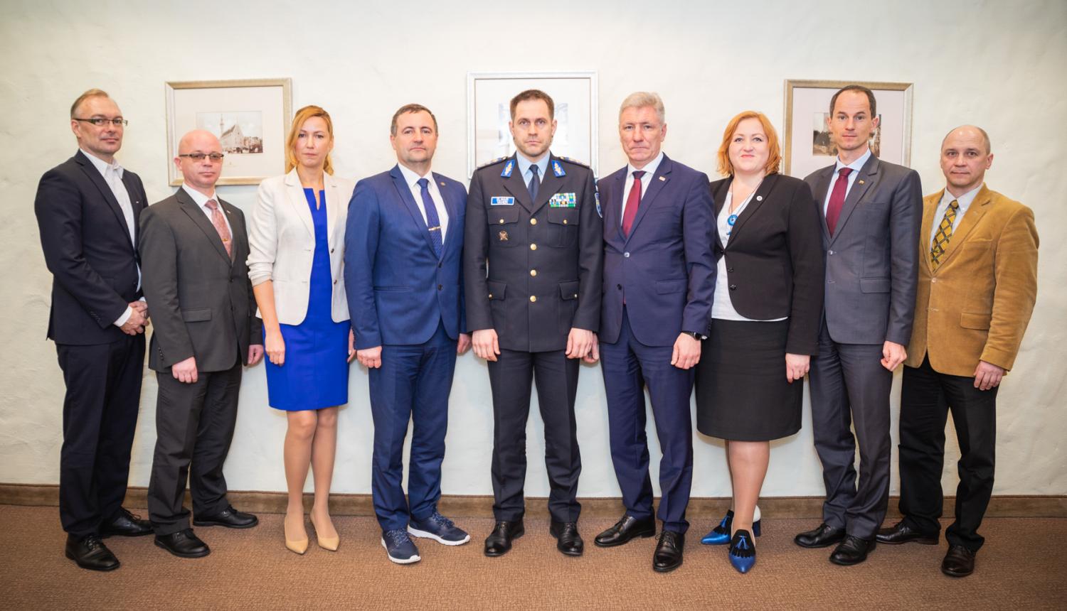 foto: Valsts robežsardzes priekšnieks vizītē Tallinā. Igaunijas prezidentūras noslēguma sanāksme.
