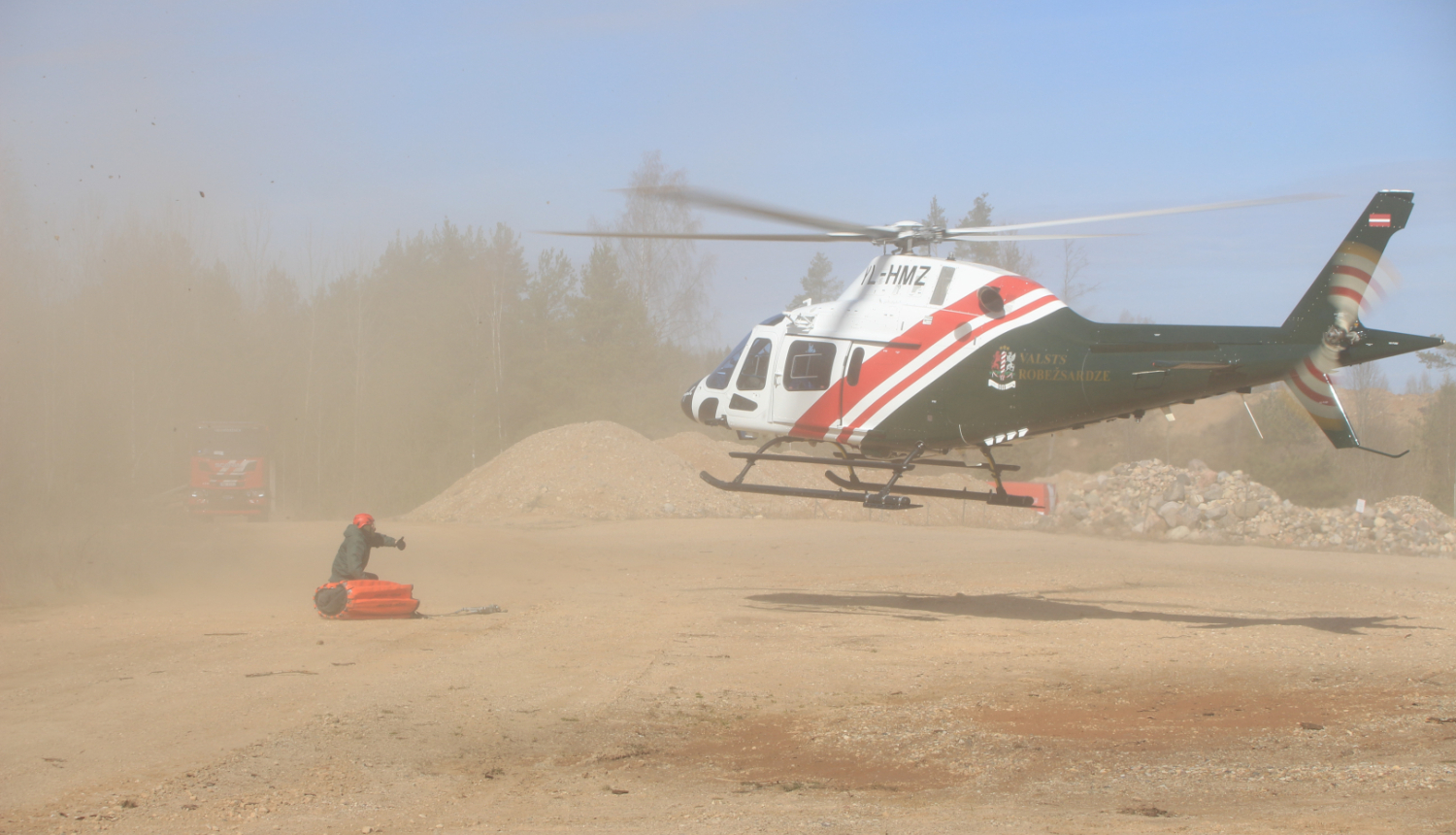 VRS helihopters mācībās