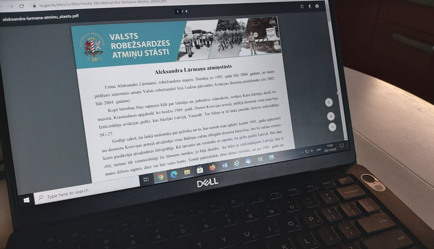 FOTO: Atmiņu stāsts uz datora ekrāna