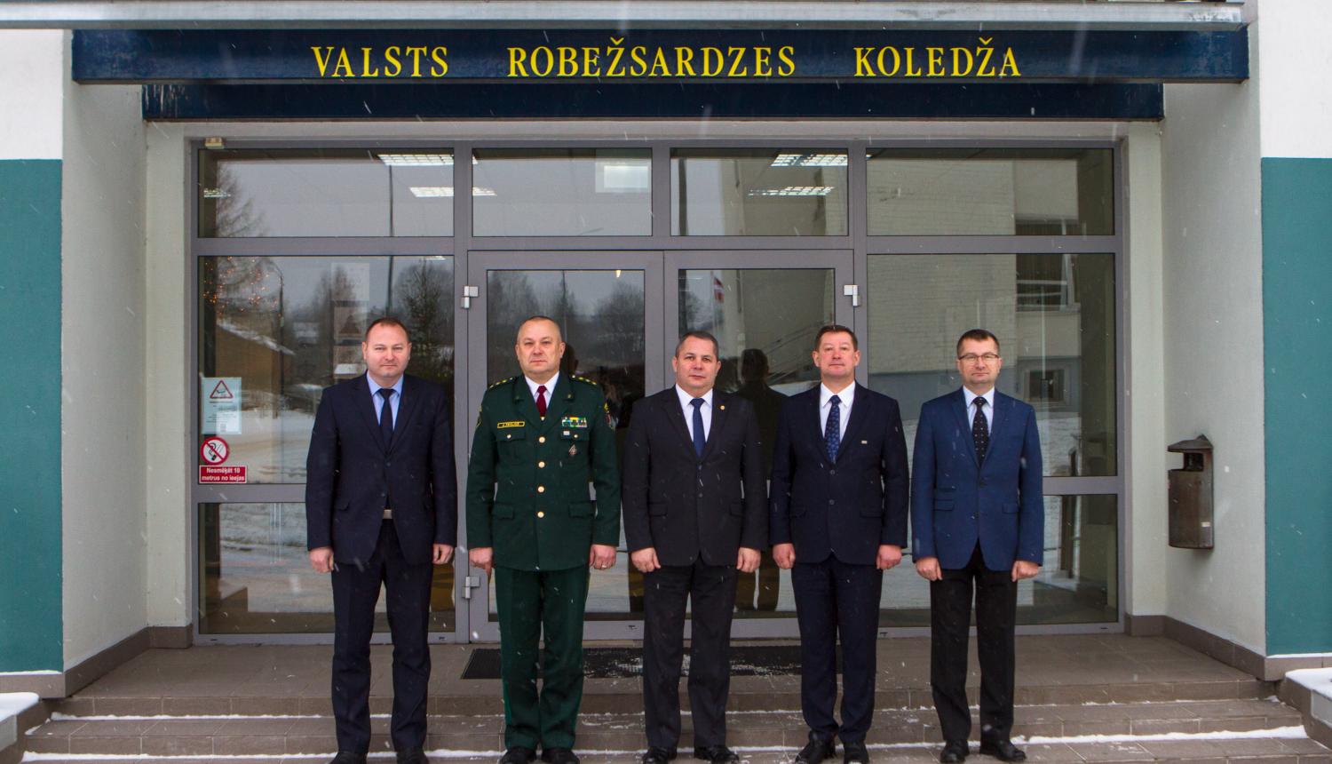 Foto: Baltkrievijas delegācijas vizīte Valsts robežsardzes koledžā