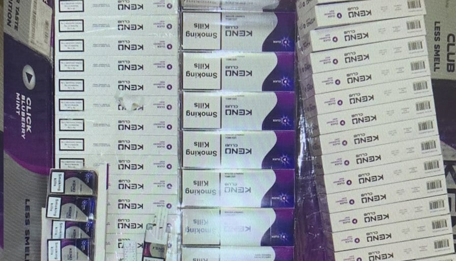 FOTO: Kontrabandas cigaretes, ko izņēma VRS Ludzas pārvaldes robežsargi