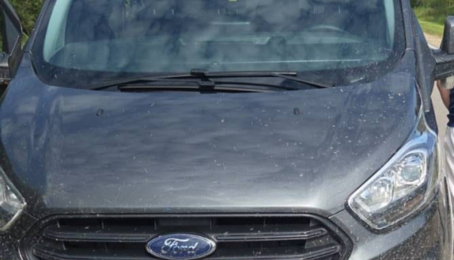 FOTO: Aizturētais auto