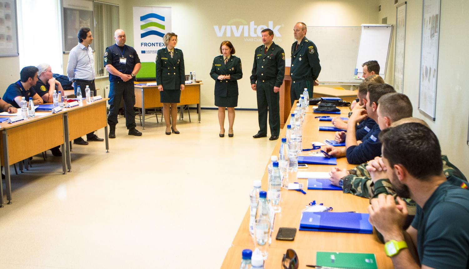 Foto : Frontex aģentūras kinoloģijas instruktoru apmācības