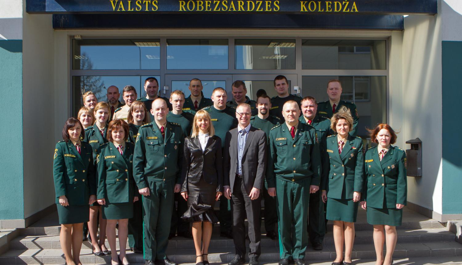 Foto: Frontex pārstāvju vizīte Valsts robežsardzes koledžā