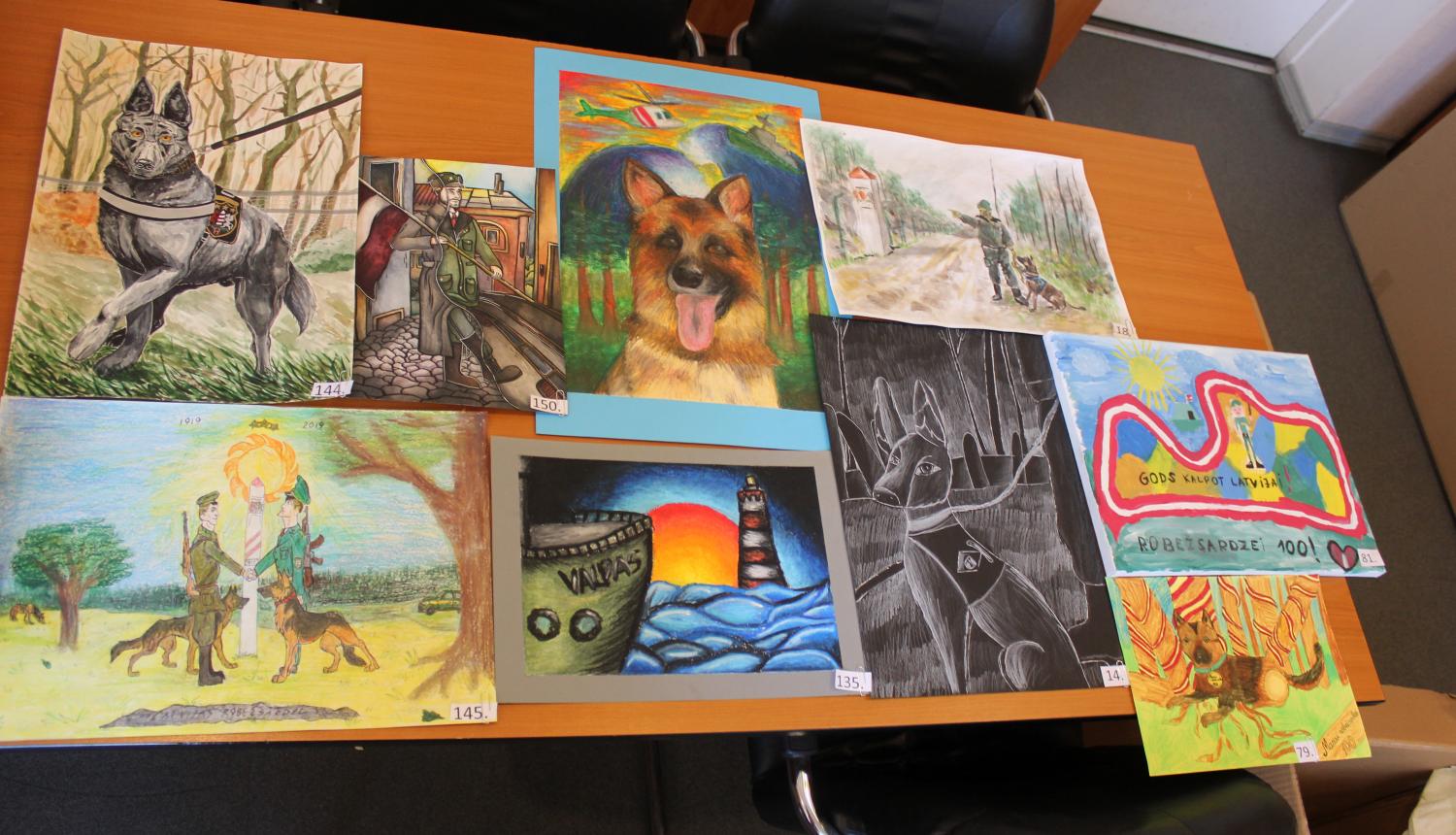 FOTO: Zīmējumu konkursa uzvarētāju darbi