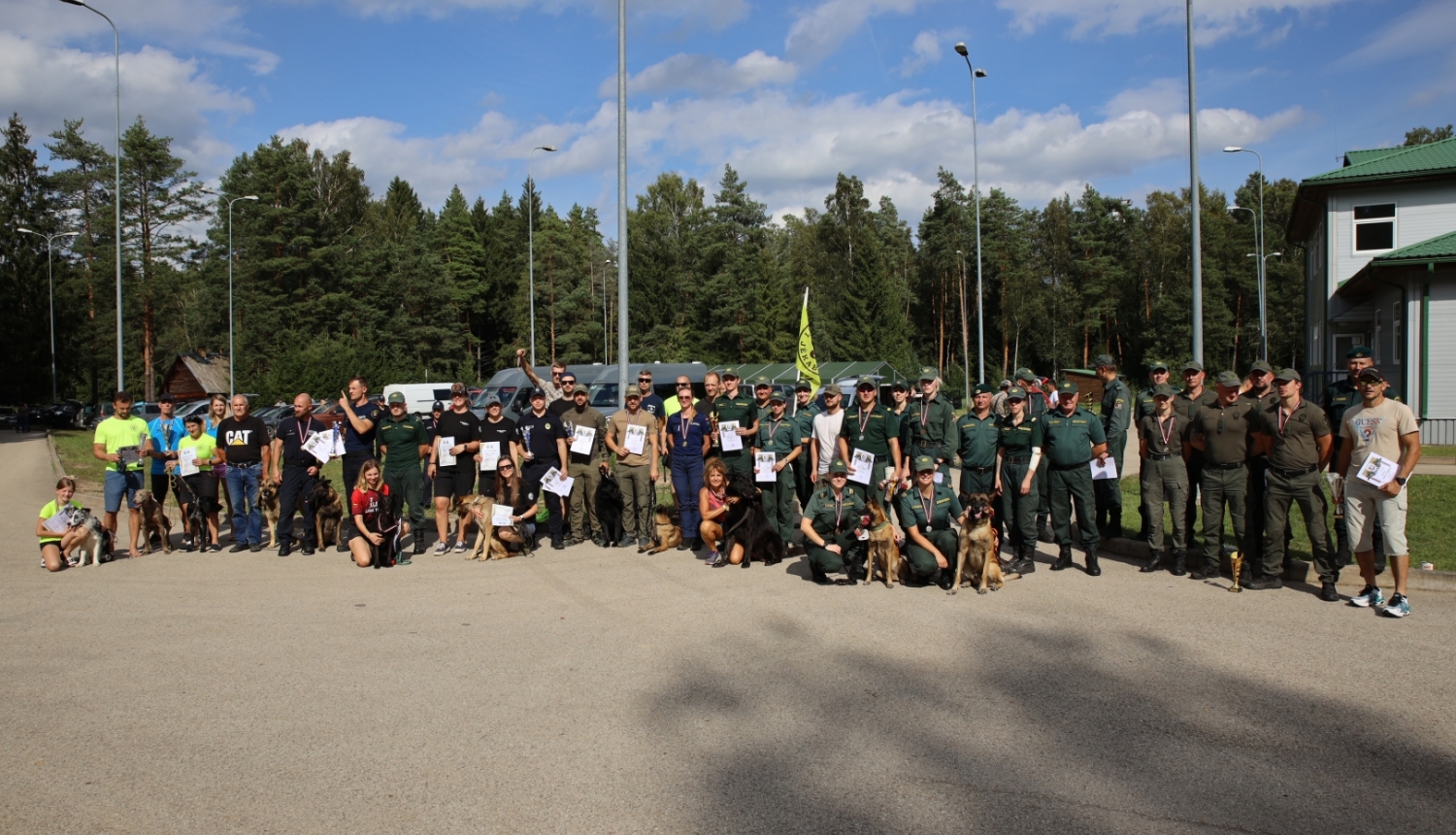 FOTO: Kinologu biatlona sacensību norise