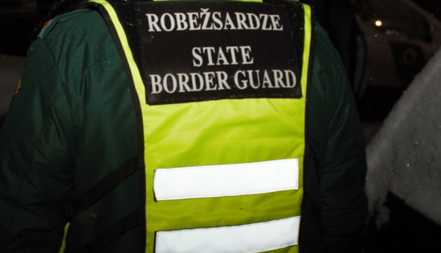 FOTO: Uzraksts robežsardze uz vestes