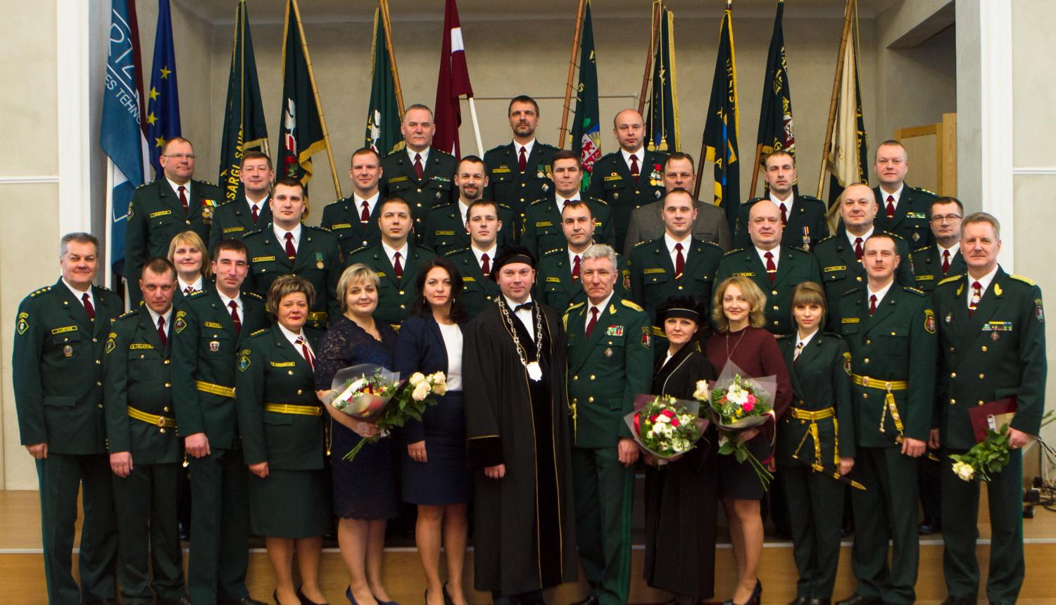 FOTO: Rēzeknes Tehnoloģiju akadēmijas II līmeņa profesionālās augstākās izglītības bakalaura studiju programmas "Robežapsardze"izlaidums