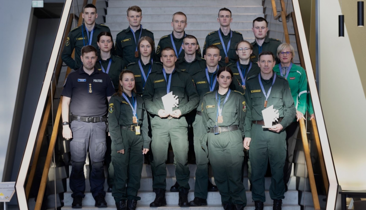 FOTO: Triju Baltijas valstu Robežsardzes mācību iestāžu robežsargu profesionālajās sporta sacensībās