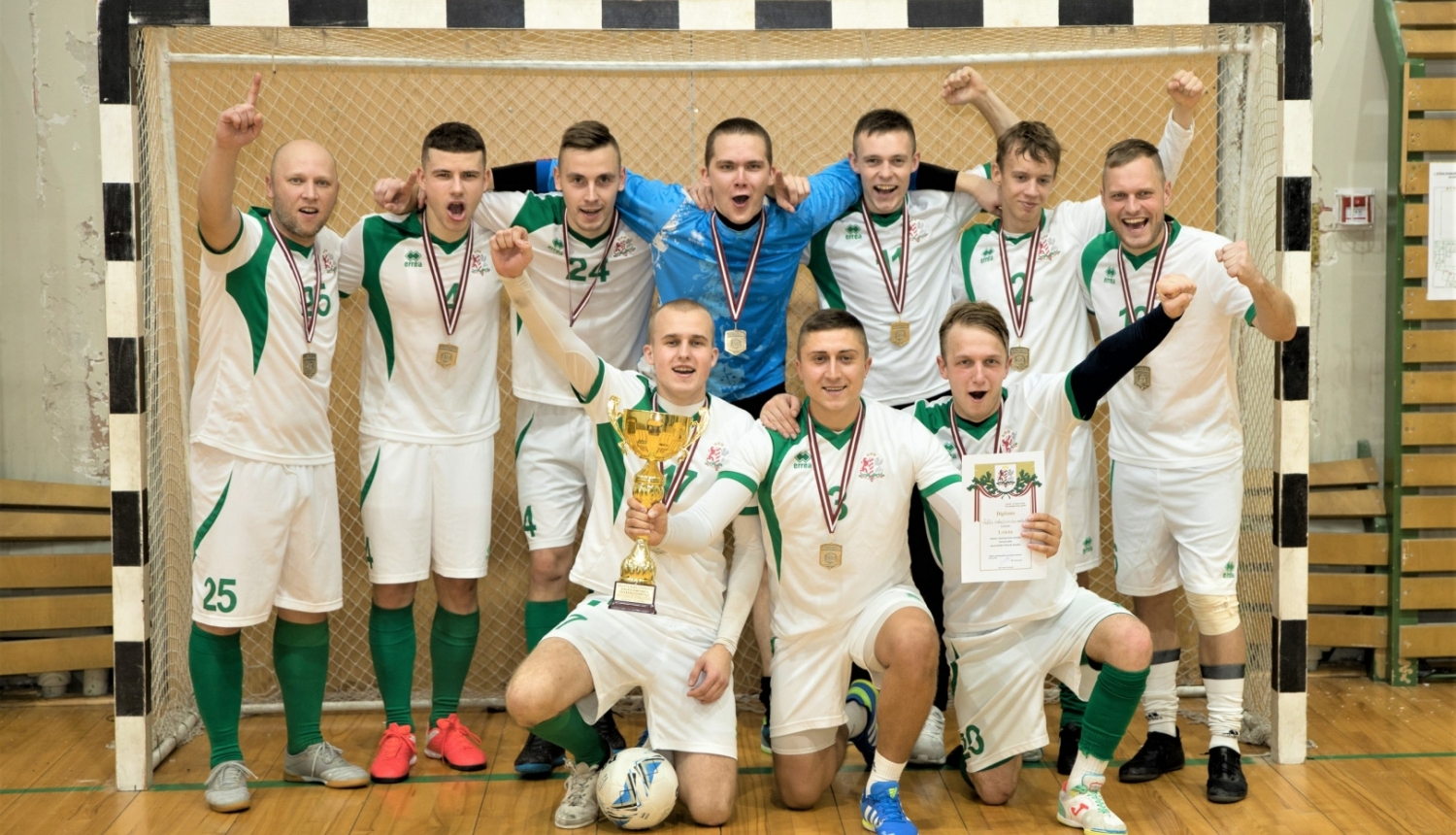 Valsts robežsardzes koledžas komanda uzvar Valsts robežsardzes telpu futbola sacensībās