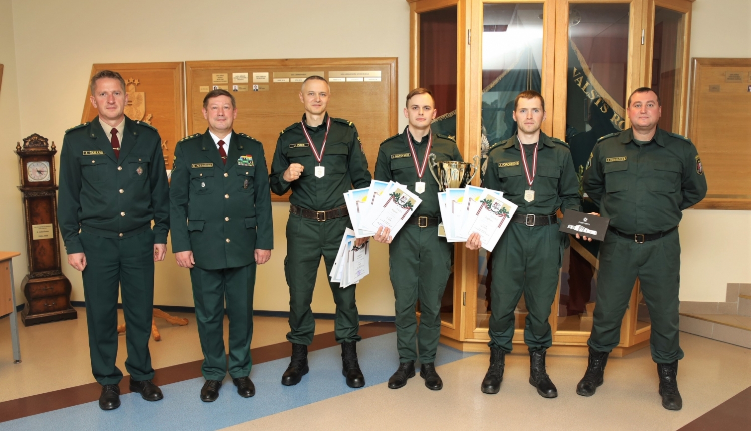 Valsts robežsardzes koledžā pulcējās robežsargi no visas Latvijas