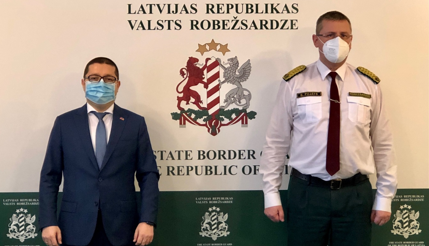FOTO: VRS priekšnieks tiekas ar Moldovas Republikas ārkārtējo un pilnvaroto vēstnieku Latvijas Republikā