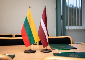 FOTO: Lietuvas pārstāvju vizīte uz robežas